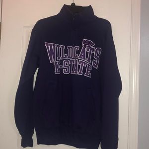 Kansas State University quarter zip hoodie
